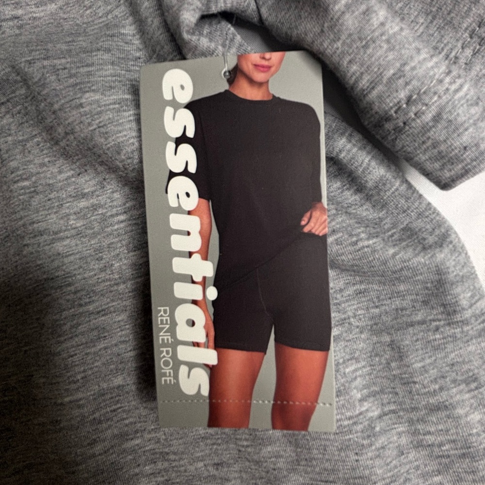 Rene Rofe Heather Grey Lounge Tee and Boxer Briefs Modal Sleep Set | NWT